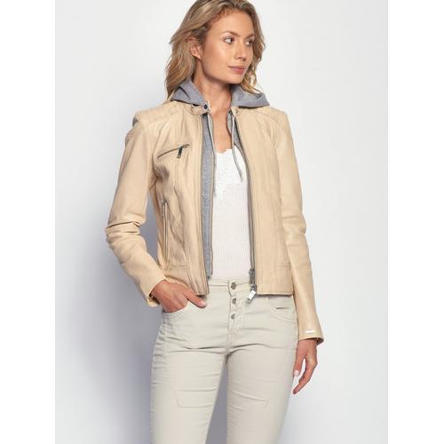 Maze Lederjacke Damen vanille, L