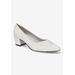 Extra Wide Width Women's Millie Pump by Easy Street in White (Size 9 1/2 WW)