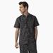 Dickies Men's Skateboarding Cooling Relaxed Fit Shirt - Black Tonal Concrete Camo Size S (WSSK8)