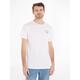 T-Shirt "CN SS TEE LOGO", Herren, Gr. L (52), weiß, Single Jersey, Obermaterial: 100% Baumwolle, TOMMY HILFIGER UNDERWEAR, unifarben, Basic, gerade hüftbedeckend, Rundhals, Kurzarm eingesetzt abgesteppt, Shirts, mit Tommy Hilfiger Markenlogo-Druck