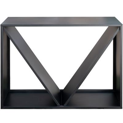 Kaminholzregal WESTMANN, schwarz, B:35cm H:80cm T:115cm, Stahl, Kaminholzlager, mit beschichtetem Stahlrahmen Image