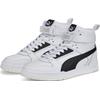 Sneaker PUMA "RBD GAME", Gr. 41, schwarz-weiß (puma weiß, puma schwarz, puma team gold), Leder, Synthetik, sportlich, Schuhe