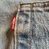 Levi's Jeans | Levis 501 Big E Original Fit Jeans Mens 48x30 Acid Wash Button Fly Stretch | Color: Blue | Size: 48 Waist