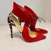 Louis Vuitton Shoes | Beautiful Lv Heels In Perfect Condition! Perfect For Vacation Or Date! | Color: Red | Size: 9