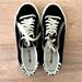 Madewell Shoes | Madewell Sidewalk Low-Top Sneakers In Suede And Spot Calf Hair | Color: Black/White | Size: 7.5