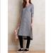 Anthropologie Dresses | Anthropologie Postmark Linen Blend Long Knit Tunic Dress Euc Size M | Color: Blue/White | Size: M
