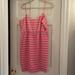 J. Crew Dresses | Jcrew Pink And Beige Stripe Spaghetti Strap Dress Size 6 | Color: Pink | Size: 6