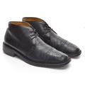 Coach Shoes | Men Coach Hogan Perforated Leather Cap Toe Boots 9 D | Color: Black | Size: 9