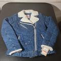 Levi's Jackets & Coats | Levi's Women's Levi's Acid Washed Belted Sherpa Moto Denim Jacket | Color: Blue | Size: Various