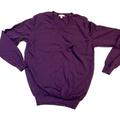 Burberry Sweaters | Burberry Brit Unisex Pullover Sweater Sz L. Superfine Merino Wool. Purple | Color: Purple | Size: M