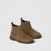 Zara Shoes | Brand New Zara Brown Unisex Suede Leather Goring Ankle Boots Size 33 Kids Us 2 | Color: Brown | Size: 2b