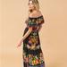 Anthropologie Dresses | Bohemian Floral Maxi Dress S/M | Color: Black/Blue | Size: S