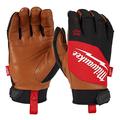 Milwaukee Hybrid Leather Gloves Cut Resistant Sizes M/8 L/9 XL/10 2XL/11 (Medium), Red, 4932471912