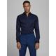 Businesshemd JACK & JONES "PARMA" Gr. XS (44/46), N-Gr, blau (navy) Herren Hemden Langarm