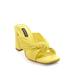 Boston Proper - Yellow - Knotted Block Heel Sandal - 8.0