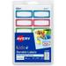 AveryÂ® Kids Durable Labels Permanent Adhesive Assorted Border Colors Handwrite 3/4 x 1-3/4 60 Labels (41441)