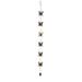 Transpac Metal 55 Multicolor Spring Butterfly Rain Chain