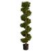 Nearly Natural 5 Boxwood Spiral Topiary Artificial Tree (Indoor/Outdoor)