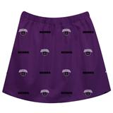 Girls Youth Purple Central Arkansas Bears All Over Print Skirt