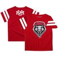 Toddler Cherry New Mexico Lobos Stripes T-Shirt