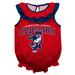 Girls Infant Red Columbus State Cougars Sleeveless Ruffle Bodysuit