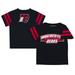 Toddler Black Bridgewater State Bears Team Logo Stripes T-Shirt