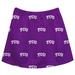 Girls Youth Purple TCU Horned Frogs All Over Print Skirt