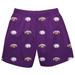 Youth Purple North Alabama Lions Team Print Pull On Shorts