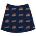 Girls Youth Blue Bucknell Bison All Over Print Skirt