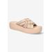 Wide Width Women's Ned-Italy Sandals by Bella Vita in Nude Leather (Size 7 1/2 W)