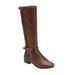 Plus Size Women's The Reeve Wide Calf Boot by Comfortview in Brown (Size 10 W)