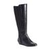 Plus Size Women's The Claudette Wide Calf Boot by Comfortview in Black (Size 7 1/2 M)