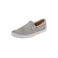 Extra Wide Width Men's Canvas Slip-On Shoes by KingSize in Grey (Size 14 EW) Loafers Shoes