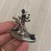 Disney Art | Disney Hudson Mickey Mouse Hockey 7659 Fine Pewter Figure Statue | Color: Red/Silver | Size: 2” X 2”