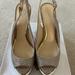 Jessica Simpson Shoes | Jessica Simpson Gold Mesh Slingbacks | Color: Gold | Size: 10