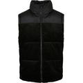 Jerseyweste URBAN CLASSICS "Urban Classics Herren Cord Vest", Herren, Gr. XL, schwarz, 100% Polyester, Rundhals, Westen