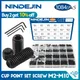 NINDEJIN-Kit de vis sans tête Allen en acier au carbone douille hexagonale coupe vis de réglage
