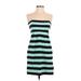 Gap Outlet Casual Dress - Mini: Green Stripes Dresses - Women's Size 2