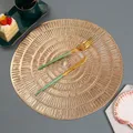 Set de table rond en PVC 4/6 pièces napperon amissié bronzant pour tables basses décoration de