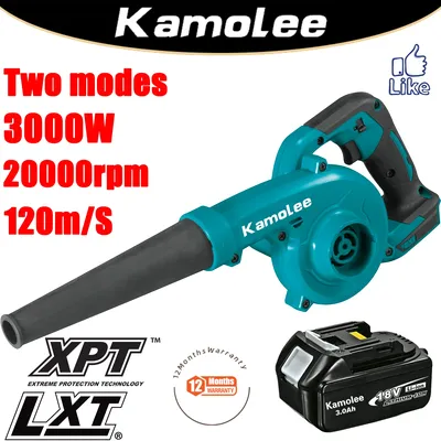 Kamolee – souffleur électrique sans fil 18V batterie incluse 2 en 1 20000rpm Compatible