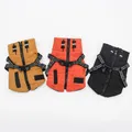 Pet Dog Jacket With Harness Winter Warm Dog Clothes For Small Medium Dogs Waterproof Dog Coat