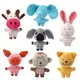 Jouets amusants en peluche en forme d'animal pour chien jouet en laine de maïs pour animaux de