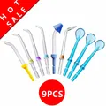 9Pcs Water Flosser For Oral Dental Irrigator Extra Replacement Jet Tip Nozzle for WP-100 WP-450