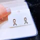 Boucles d'oreilles mode coréenne pour femmes petit nœud papillon plaqué or zircone cubique