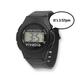 Digital Talking Watch Face Black Dia. 3cm Strap up to Dia. 8cm