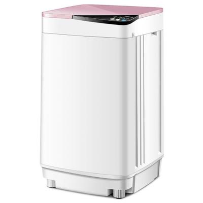 Costway Full-automatic Washing Machine 7.7 lbs Washer / Spinner Germicidal-Pink