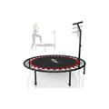 Mini trampolino tappetino elastico fitness maniglia altezza regolabile ø 100 cm colore : Rosso