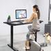 Gymax Electric Sit Stand Desk Frame Dual Motor Standing Desk Base w/