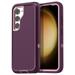 AICase Designed for Samsung Galaxy S23 Plus Case 6.6 Protective Case Cover with Stand Heavy Duty Shockproof Phone Case for Galaxy S23 Plus 2023 (Purple/Pink)