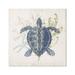 Stupell Industries Detailed Sea Turtle Layered Coral Aquatic Life Graphic Art Gallery Wrapped Canvas Print Wall Art Design by Victoria Barnes